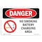 Signmission OSHA, No Smoking Battery Charging Area, 10in X 7in Alum, 7" W, 10" L, Landscape, OS-DS-A-710-L-1482 OS-DS-A-710-L-1482 - alternate 1